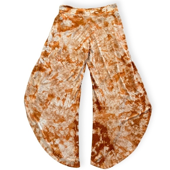 JALA Bhakti Yoga Wide Leg Pant Rust Dye Size XL NEW - Picture 3 of 6